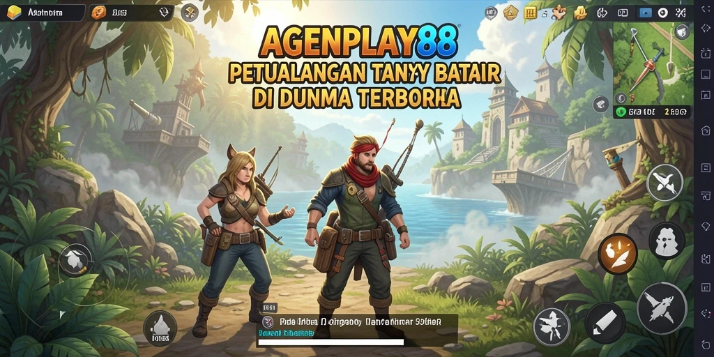 Screenshot AGENPLAY88 menampilkan aksi seru di dunia terbuka.