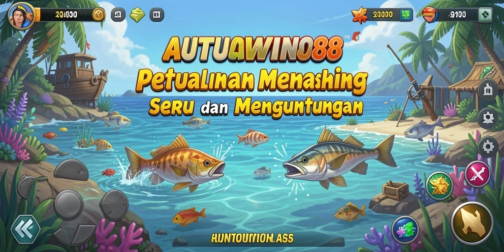 Tampilan gameplay AUTOWIN88 yang menyenangkan dengan pengalaman memancing yang seru.