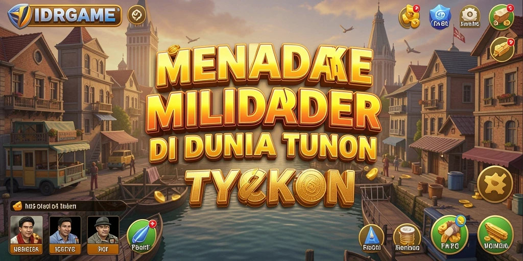 Tampilan gameplay menarik dari IDRGAME yang menampilkan keseruan Tycoon.