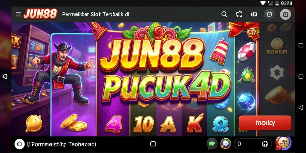 Screenshot gameplay <strong>JUN88</strong> menunjukkan keseruan dan warna-warni permainan Slot.