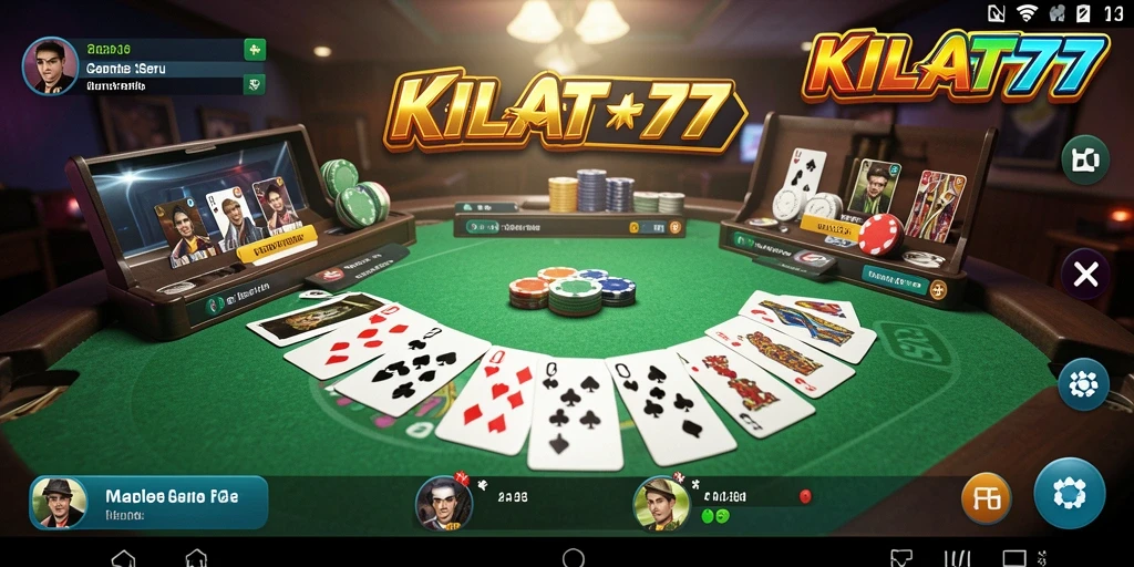 Screenshot KILAT77 menampilkan antarmuka permainan Gaple yang menarik.