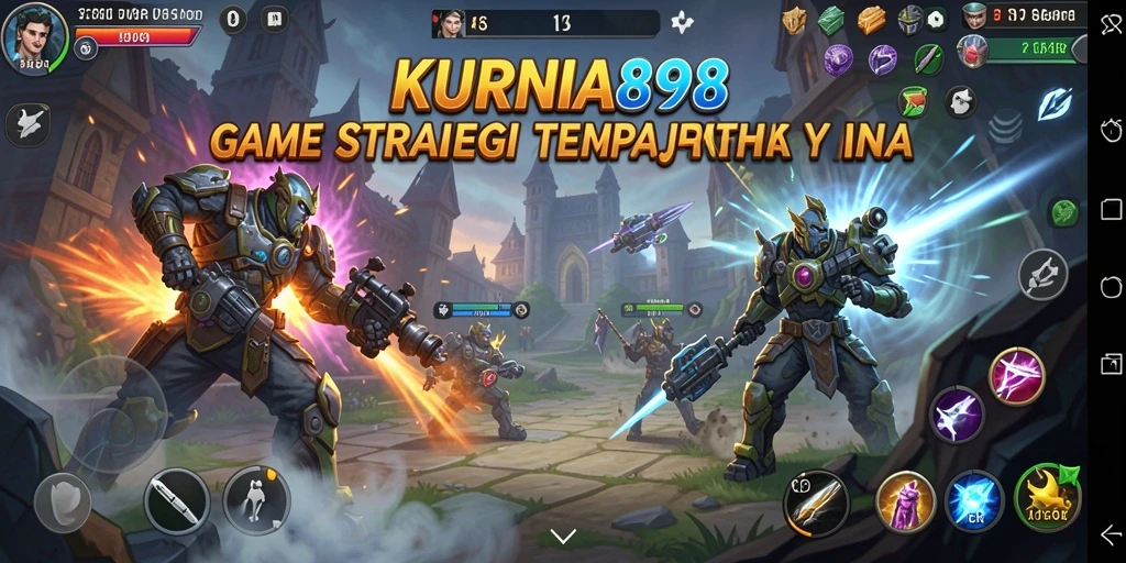 Tampilan gameplay strategis yang mendebarkan di KURNIA898.