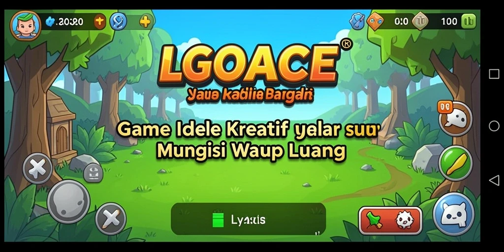 Tampilan gameplay LGOACE dengan elemen Idle yang menarik.