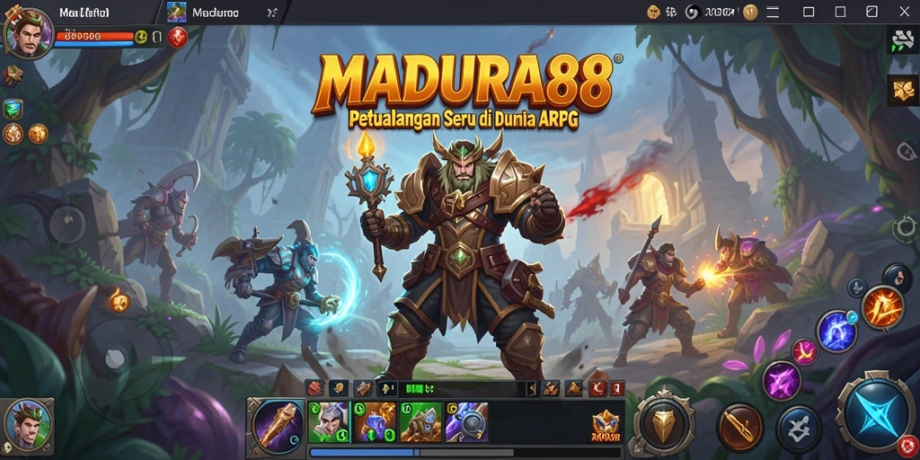 Tampilan gameplay seru dalam petualangan ARPG MADURA88.