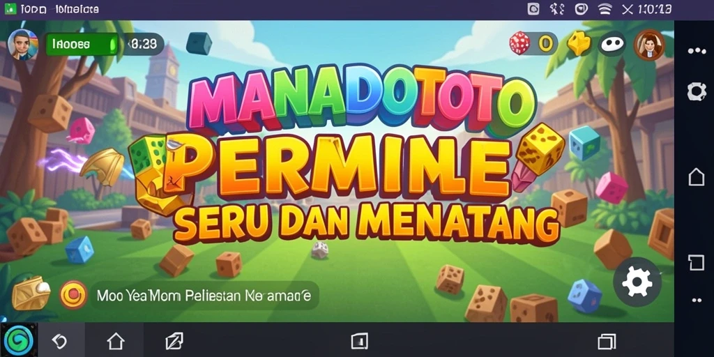 Tampilan gameplay seru di MANADOTOTO dengan berbagai tantangan puzzle.