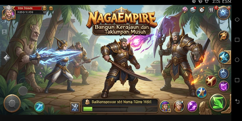Gameplay seru dalam NAGAEMPIRE menantang pemain untuk merencanakan strategi.