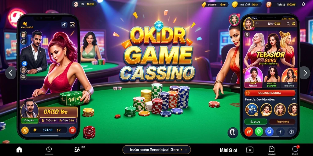 Gameplay seru di OKIDR dengan dealer langsung dan interaksi pemain.