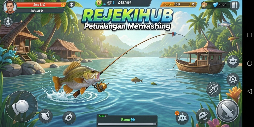 Tangkapan ikan yang besar dalam gameplay REJEKIHUB.