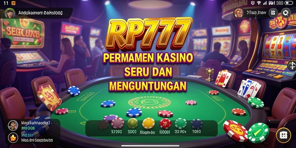 Screenshot utama RR777 menampilkan gameplay Kasino yang menarik dan menghibur.
