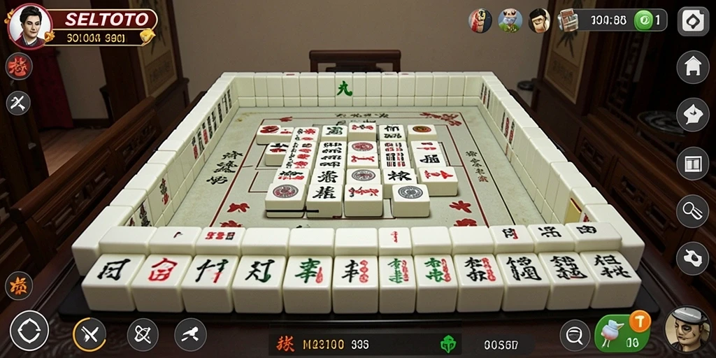 Gambaran gameplay SELTOTO yang mendebarkan dan penuh aksi Mahjong.