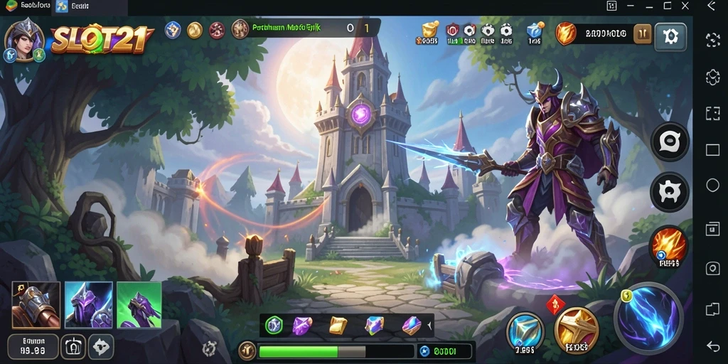 Tangkapan layar dari gameplay menara pertahanan yang seru.