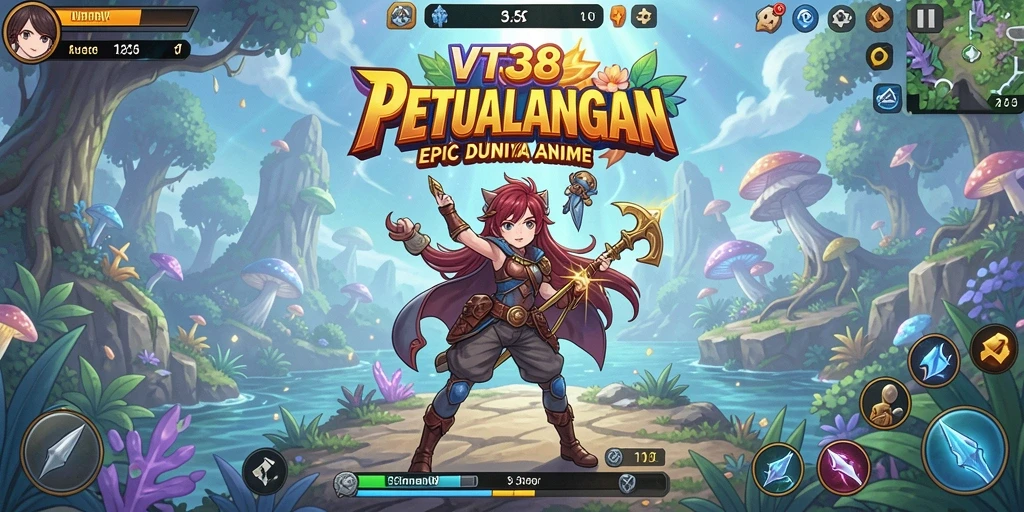 Tampilan gameplay VT38 yang menakjubkan dan karakter-karakter menarik.