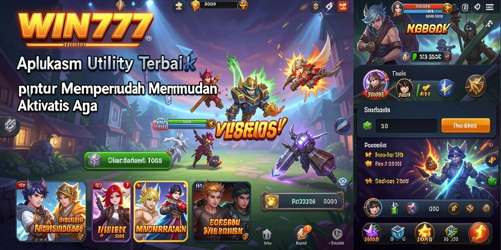 Tampilan utama WIN777 yang intuitif dan mempermudah navigasi aplikasi Utility.
